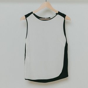 Sandro Black and White dressy tank